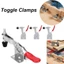 Kẹp chuyển đổi TUYỆT VỜI, Kẹp cố định hàn ngang GH201-B, Kéo đẩy bền Hình chữ U Phát hành nhanh Kim loại Kẹp ngang