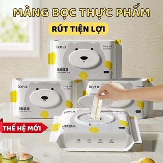 Màng bọc thực phẩm cao cấp thế hệ mới dạng rút 100c,màng bọc PE  siêu dai bảo quản thực phẩm