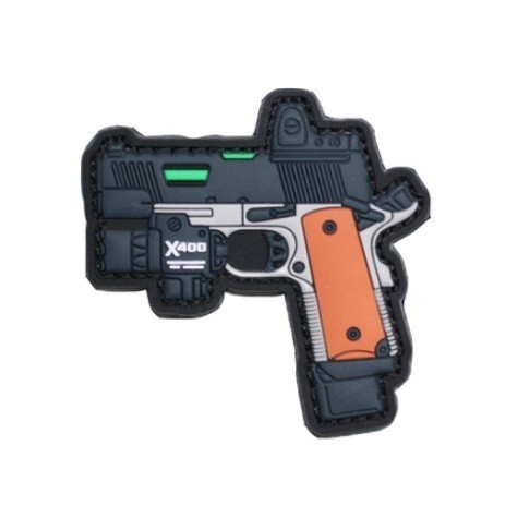 Patch nhựa PVC velcro súng ngắn dán ba lô, nón , quần áo , túi xách _tactical