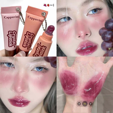 Kem Đánh Răng Cappuvini Ống Thạch Chain Son Bóng Son Môi Dưỡng Ẩm Hydrating