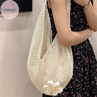 Túi xách nữ deyangk Phong cách Hàn Quốc Túi Tote đeo vai phong cách lười biếng Dệt kim hoa rỗng VN