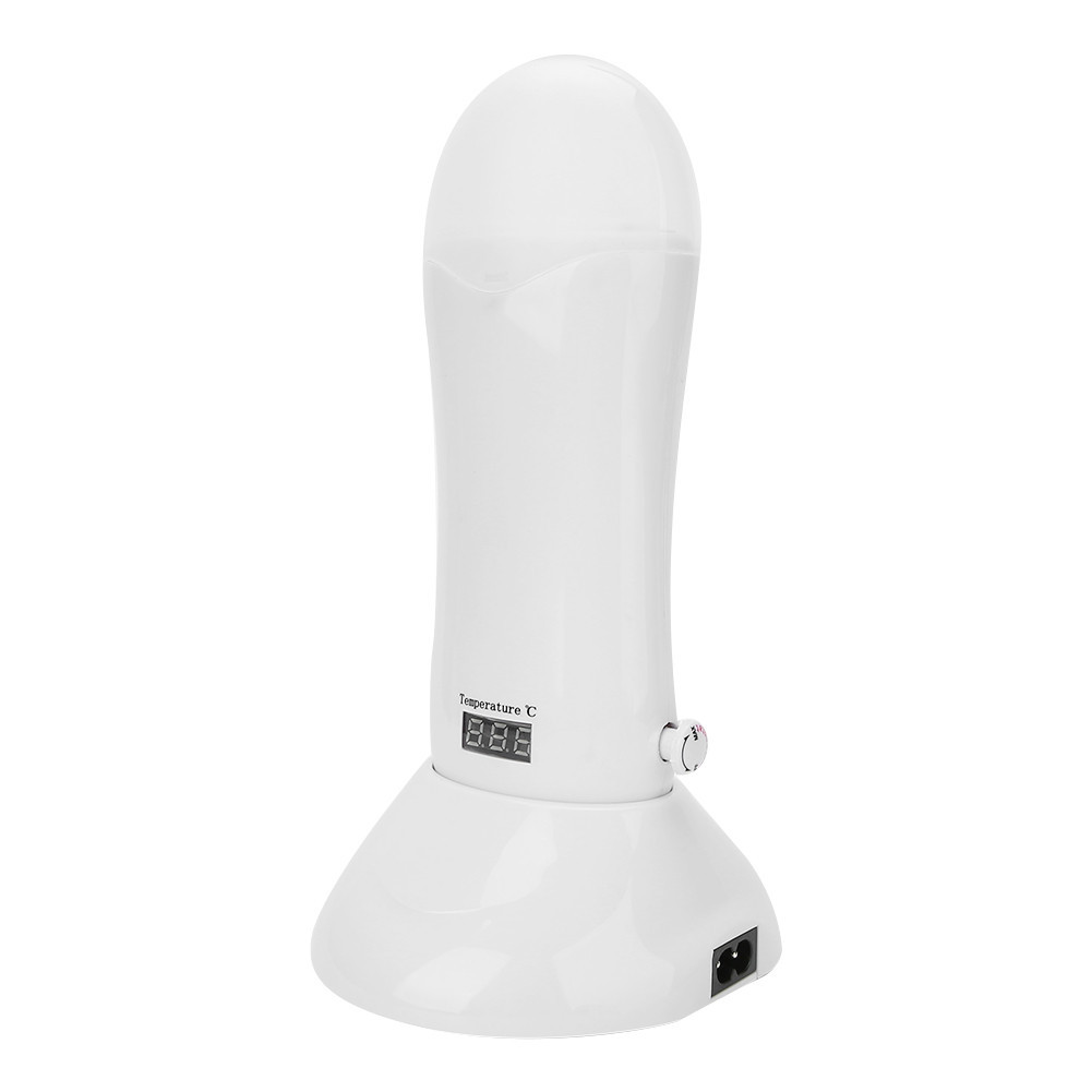 Lanqistore Máy Làm Rụng Lông Sáp Nóng 40W Có Thể Điều Chỉnh Nhiệt Độ Tẩy Lông Con Lăn Tẩy Lông Cuộn Trên Điện Mini Ấm Máy Trắng