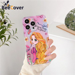 Ốp điện thoại mềm trong suốt nàng tiên cá & công chúa Rapunzel cho IPhone 15 14 13 12 11 Pro ProMax XS XR XSmax Mini 7 8 + Plus SE 2020 Vỏ silicon DCT
