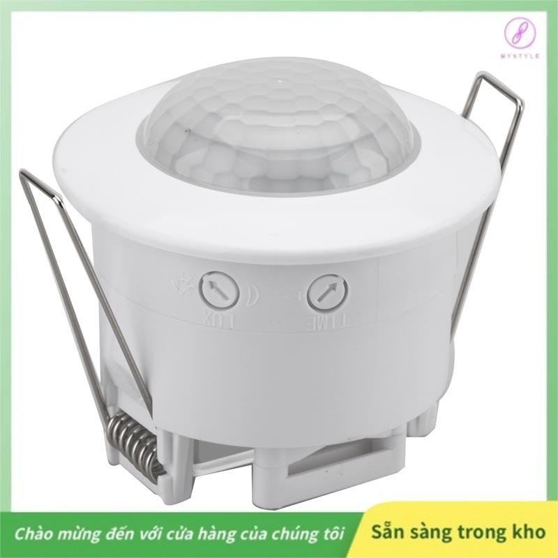 [Giảm giá] Cảm biến chuyển động PIR âm trần Máy dò có thể điều chỉnh hồng ngoại cho hành lang Kho cầu thang Công tắc đèn hiên nhà