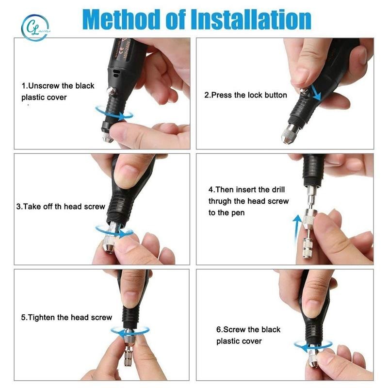 Bút Khắc Điện, Bộ Dụng Cụ Khắc Cho Kim Loại Đá Thủy Tinh Gốm Nhựa Gỗ Trang Sức Có Đầu Đánh Bóng, Scriber Etcher & Stencils Us Plug