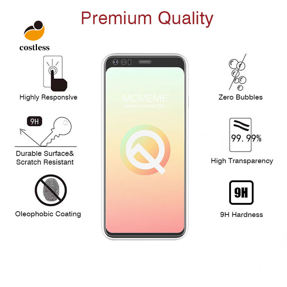 Phim bảo vệ màn hình kính cường lực toàn diện chống trầy xước không tốn kém cho Pixel 4 / 4XL