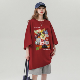 Áo thun nam nữ áo thun cotton trơn in hình áo chui đầu xu hướng