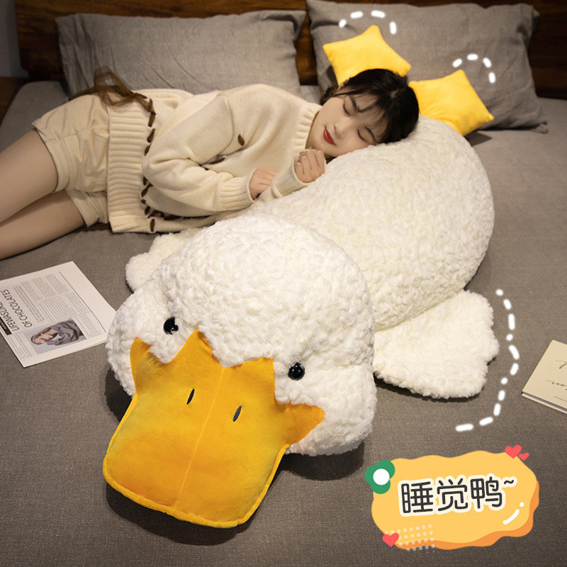 Rytanda✨Ngỗng Sang Trọng 120cm Vịt Ngỗng Trắng Lớn Sang Trọng Đồ Chơi Mềm Ngộ nghĩnh Ngỗng Đồ Chơi Sang Trọng Búp Bê Gối Ngủ Cho Bé Quà Tặng Sinh Nhật Trẻ Em Quà Tặng Bạn Gái