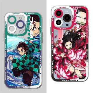 Vỏ Anime Demon Slayer Cho Iphone 12 13 14 Plus Pro Max Mini Clear Bảo Vệ Toàn Diện TPU Hot Cool Nhật Bản Phim Hoạt Hình Mềm Vỏ Điện Thoại Silicon Chống Sốc