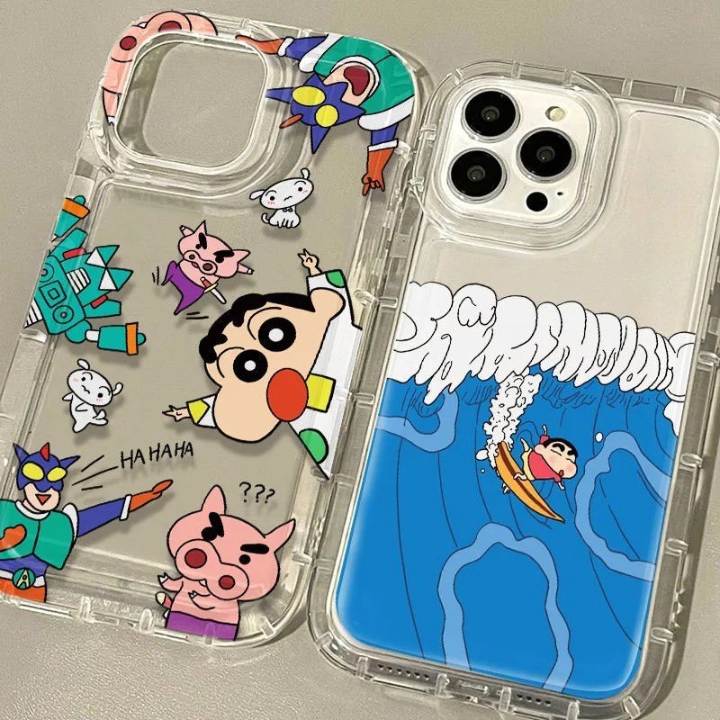 Dành Cho Xiaomi Mi 11 Lite 5G NE 13T Pro 13 12 12T Poco X3 NFC X3 Pro Phim Hoạt Hình Đáng Yêu Crayon Shinchan Vỏ Silicon Trong Suốt