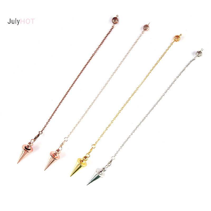 Julyhot Con lắc kim loại cho cổ tâm linh Pendulo Radiestesia Chữa bệnh Pendule Trang sức Massivedeals