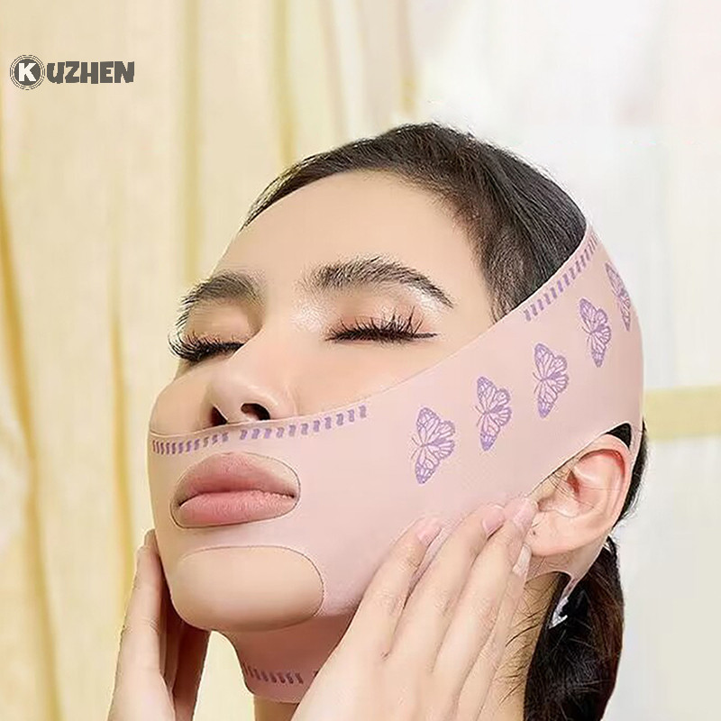 Kuzhen Mặt thoáng khí V Face Band Cheek Nâng lên Chống nhăn Mặt nạ mỏng Giảm cằm đôi V-Line Định hình HOT