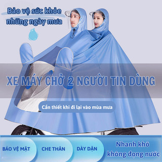 8XL Áo Mưa Trùm Kín Toàn Thân Và Xe Máy Myd.23 - Chất Dày Dặn, An Toàn Với Lỗ Cho Kính Chiếu Hậu, Dùng Cho Từ 1-2 Người