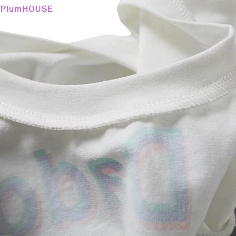 Plumhouse Nữ In Chữ Tay Ngắn Yes Daddy Tay Ngắn Crop Running Áo VN