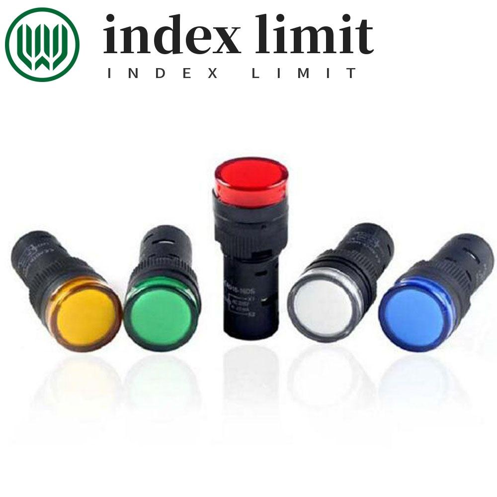 Index GIỚI HẠN LED Bảng điều khiển thí điểm 22mm Đèn báo công suất cảm ...