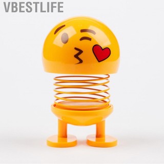 VBESTLIFE Mùa xuân bobble đầu đồ chơi mặt dễ thương xe cảm xúc trang trí nội thất búp bê cho bảng điều khiển