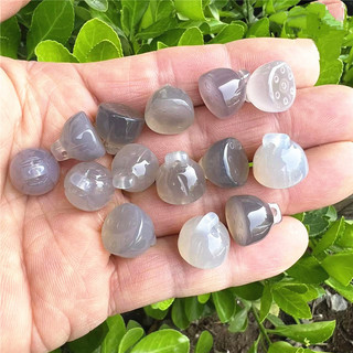 Trắng chalcedony mã não đỏ nhỏ sen mặt dây chuyền mặt dây chuyền ngọc trang sức ngọc bích quà tặng tua rua phụ kiện
