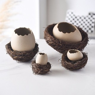 Bát gốm ăn liền hình vỏ trứng sáng tạo, dùng cho mì, tráng miệng, hấp, nhà hàng