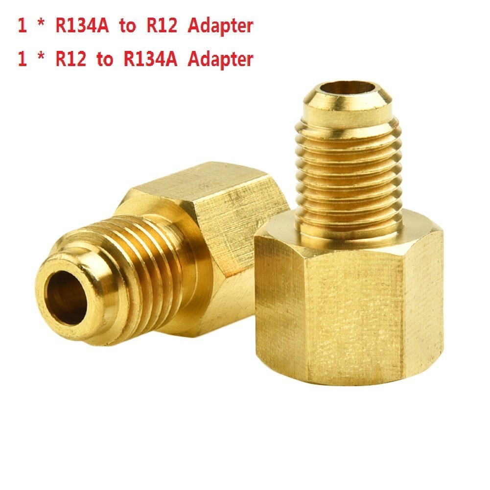 [Knwh] 2 Bộ chuyển đổi R12 sang R134a R134a sang R12 1 / 4 Nữ Flare 1 / ...