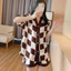 Bộ Đồ Ngủ Nữ Mùa Hè Ice Silk Tay Ngắn Thoải Mái Hoạt Hình Hợp Thời Trang Thoáng Mát Homewear