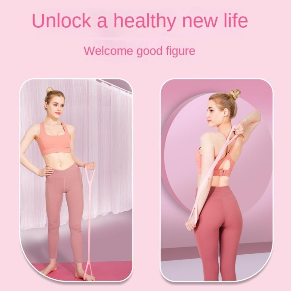 CQCJ Cáng Yoga Pilateselastic Band, Dây thun 8 hình Yoga Co Giãn Dây tập thể dục, Dây căng Yoga Di Động Eo Mỏng Tập Gym Dây đeo thể thao Dây căng Phòng tập thể dục