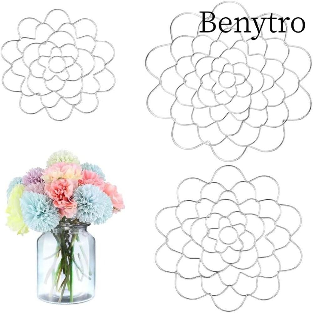 Benytro Giá Đỡ Sắp Xếp Hoa, Cho Bình Hoa Sắp Xếp Bó Twister Nắp Cung Cấp Sắp Xếp Bình, Thép Không Gỉ Có Thể Tái Sử Dụng Nắp Ếch Hoa Tròn Có Thể Đeo Được