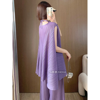 Miyake Xếp Ly Top Nữ Mùa Hè 2024 Phong Cách Mới Cao Cấp Sang Trọng Thiết Kế Niche Rời Size Lớn Áo Thun Tay Ngắn