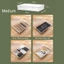 CHEESELY 1 Cái A4 A5 File Organizer, Hộp đựng tài liệu đa chức năng bằng nhựa, Đồ dùng văn phòng tại nhà trường học Hộp đựng hồ sơ dung lượng lớn trong suốt