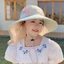 Mũ đi biển vành rộng AWNGD, Mũ chống nắng cho bé bằng vải Polyester, thoáng khí có dây đeo Mũ xô chống tia cực tím cho bé trai bé gái