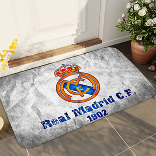 Thảm chùi chân in một mặt Real Madrid Quà tặng thiết thực cho bạn bè Phòng ngủ Văn phòng Trang trí nhà cửa Thảm trải sàn chống trượt (60x40CM)