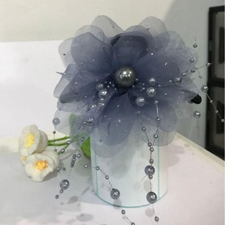 Vuốt Tóc FANGHUI, Kẹp Tua Rua Nhựa, Nơ Tóc Hình Hoa Mẫu Đơn Thanh Lịch Cho Cô Gái