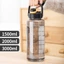 Bình nước thể thao YUJINI, có bình uống nước 1,5L / 2L / 3L, Ấm đun nước du lịch chống rò rỉ dung tích lớn nhẹ