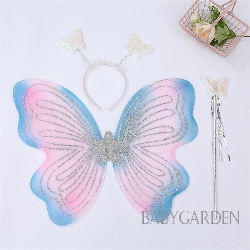Set Cánh Bướm + Đôi Cánh Thiên Thần + Băng Đô Hóa Trang Dự Tiệc Cho Bé