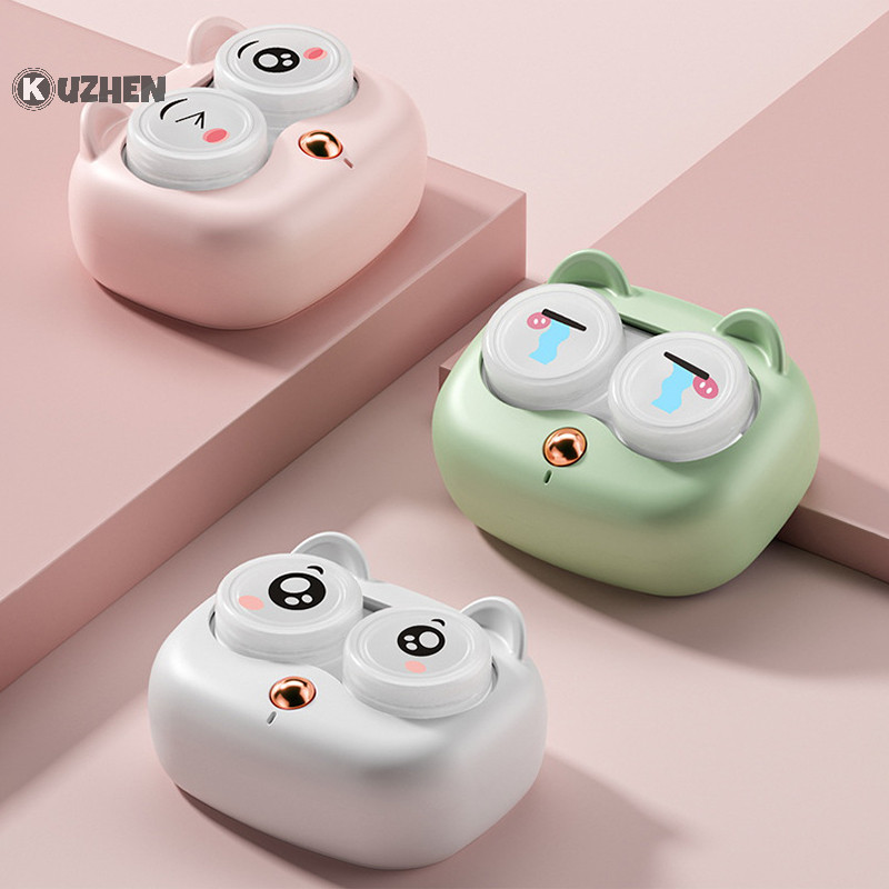 Máy Vệ Sinh Kính Áp Tròng Siêu Âm Có Thể Tháo Rời Kèm Hộp Đựng Tiện Dụng