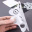 Mẫu sơn mặt THEGIRL8B, Sao chép stencils Rỗng DIY Body Art Paint stencils, Trang trí thủ công trang trí có thể tái sử dụng Bản mẫu tranh trang điểm dập nổi Vẽ tay