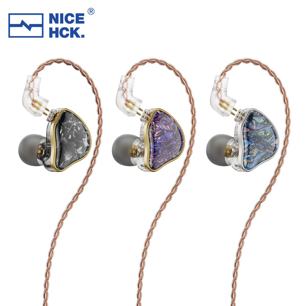 Nicehck DB2 Micro Tai nghe nhạc HiFi 1DD + 1BA Lai Trình điều khiển kép trong tai Màn hình tai nghe có thể tháo rời 0,78mm 2Pin Connector IEM