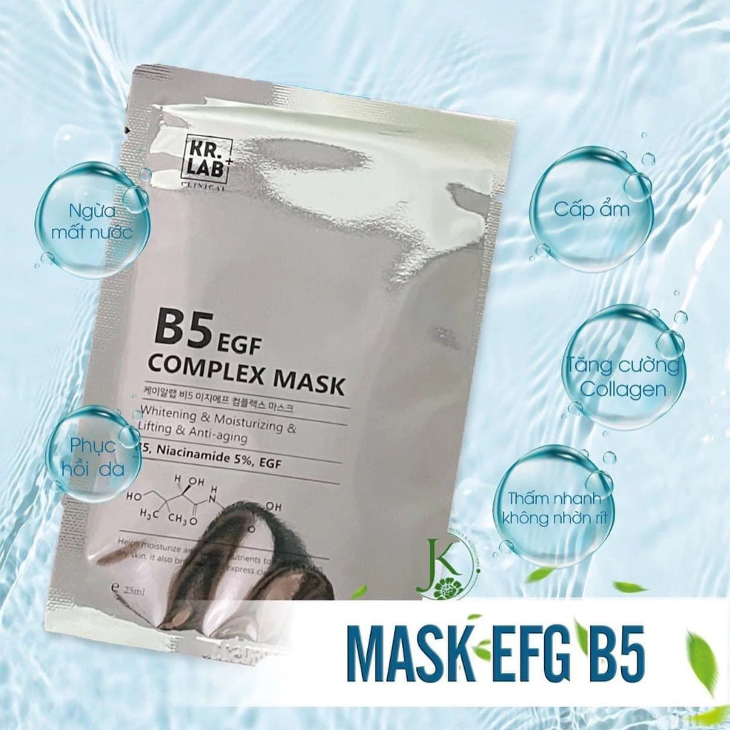 [10 MIẾNG] Mặt Nạ Kr.lab+ B5 Egf Complex Mask 25ml Cấp Ẩm Phục Hồi Da  Chuyên Sâu