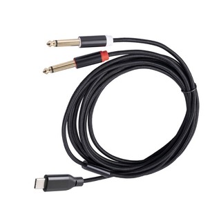Cáp Bang Type C đến 6 35mm Y Linh hoạt USB C đến 6 35mm 1 4 inch TRS Cáp Khả năng tương thích rộng Chất lượng âm thanh tuyệt vời