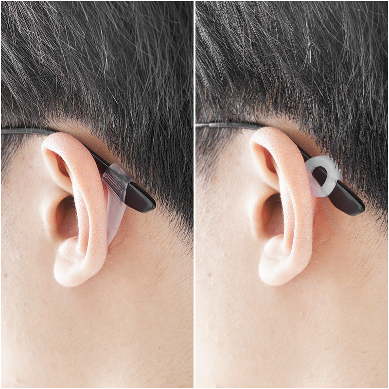 1 Cặp Trẻ Em Và Người Lớn Silicon Chống Trơn Trượt Kính Mềm Móc Tai Kính Mắt Thể Thao Móc Tai