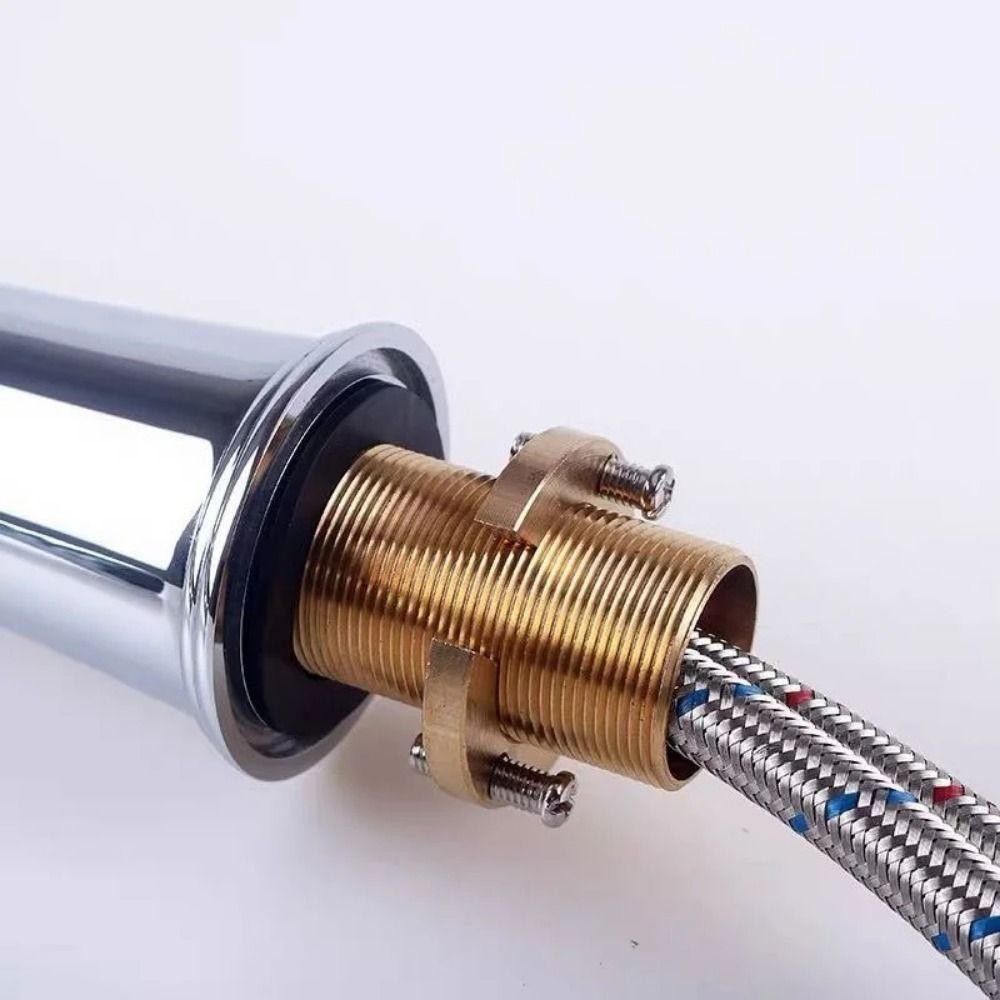 Serein 1 Cái Bộ phụ kiện cố định, Phụ kiện thay thế máy giặt chống mất Vòi Locknut, Chậu rửa bằng thép không gỉ bằng đồng thau Đai ốc buộc 31mm
