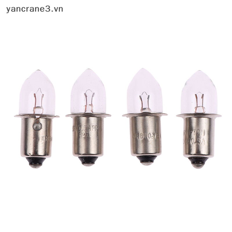 Bóng đèn thay thế đế P13.5S 2.4V–7.2V cho đèn pin/đèn làm việc, dòng 0.4A–0.75A