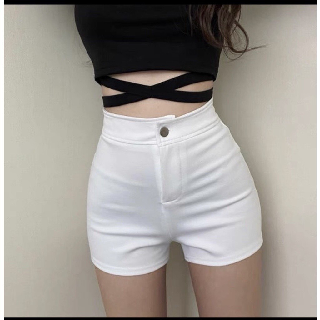 Quần short kaki lưng cao phong cách năng động