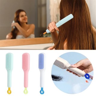 [COD] Lược có thể thu vào ma thuật IDEANEST, Lược chải tóc tự làm sạch ABS, Dụng cụ tạo kiểu tóc chống tĩnh điện làm mịn