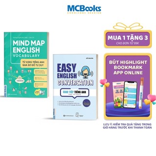 Sách - Combo Mindmap English Vocabulary Và Easy English Conversation - Kèm App Học Online.