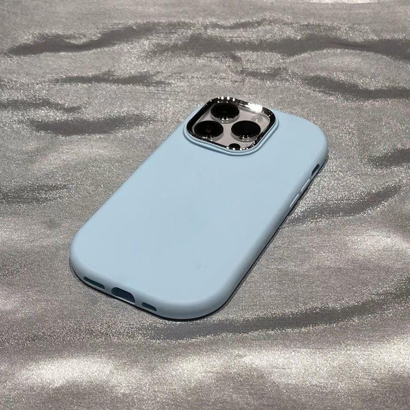 Ốp Điện Thoại Cho OPPO A16 A17 A3S A53 A57 A77 RENO 4 5 6 7 8 PRO 8T 5Z 6Z 2Z 2F Vỏ Đơn Giản Màu Sắc Dopamine Cao Cấp Mạ Điện Sang Trọng Khung Ống Kính Thảm Màu Trơn Mặt Sau