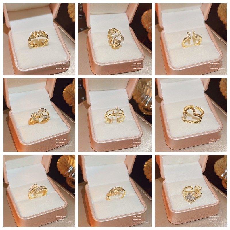 Women's Gold-Plated Ring, adjustable by Rainbow Jewels