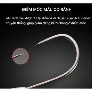 Lưỡi Jighead Đầu 3d Dạ Quang Mắt Cá Chuyên Câu Biển LC40