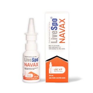 LiveSpo NAVAX Đỏ 20ml - Chai Xịt Sẵn Giúp Giảm Nguy Cơ Viêm Đường Tai, Mũi, Họng