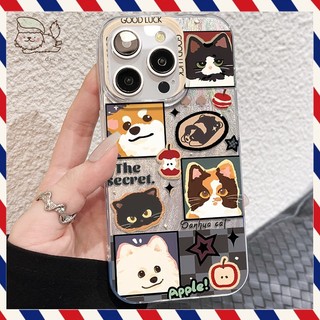 Ốp lưng iPhone hình chó con, chống sốc, bảo vệ camera - Tương thích iP Plus/X/XS/XR/11/12/13/14/15/16/16Pro/Max