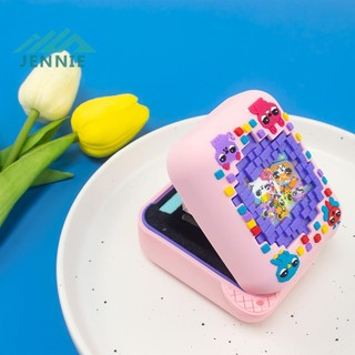 Vỏ silicon in hình động vật 3D có thể giặt được cho đồ chơi tương tác Bitzee Digital Pet A [jennie1.vn]